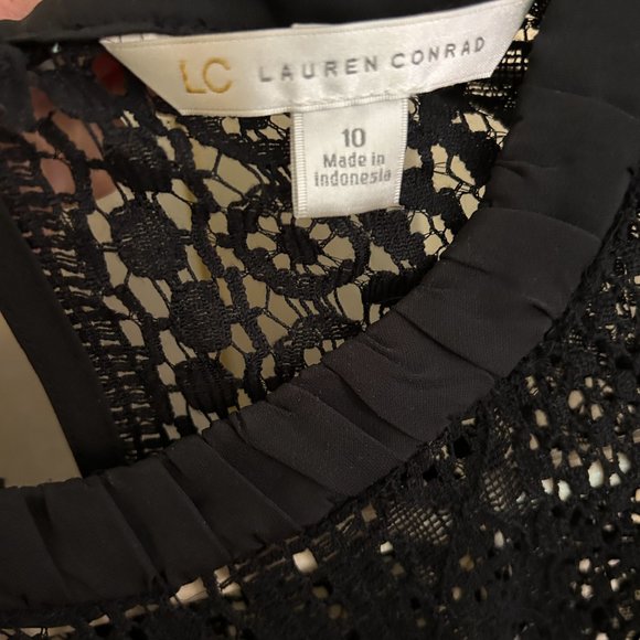 LC Lauren Conrad lacy LBD size 10! - Picture 2 of 2
